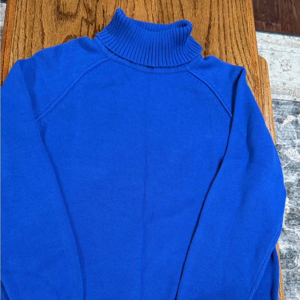 Blue Turtleneck Sweater - Women’s